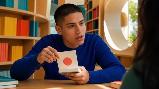 Study cards illustrating structured education information